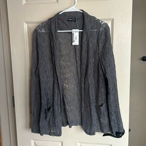NWT Large lace Cruel Denim Jacket